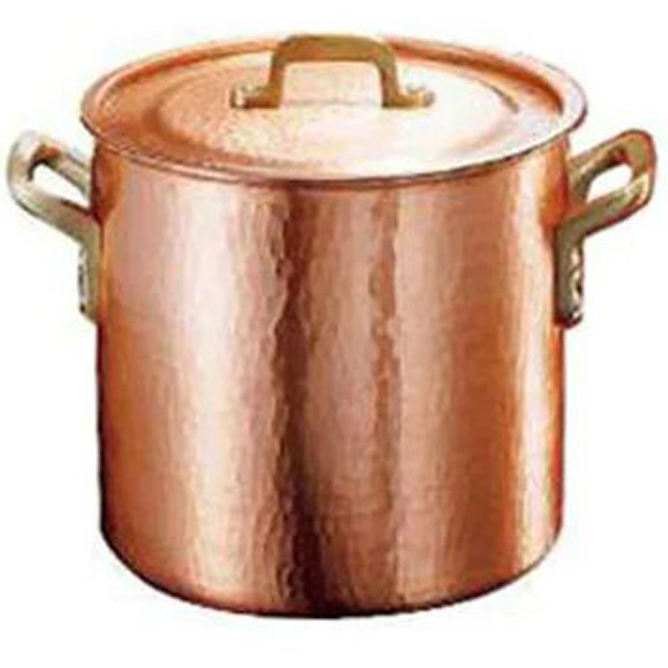 新鎚起銅器深型両手鍋 22cm - 調理器具のSHOKUBI