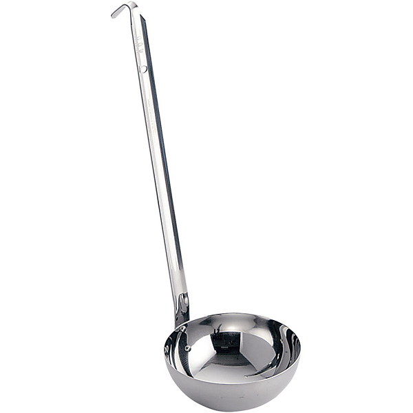 玉虎堂製作所 18-8 ステンレス スープレードル 柄長300mm 400cc - 調理