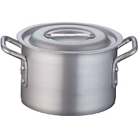 遠藤商事 TKG アルミニウム テーパー鍋 アルマイト加工 内径21cm