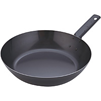 遠藤商事 SA 鉄黒皮 厚板フライパン オーブン用 30cm - 調理器具のSHOKUBI