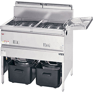 マルゼン ガス式フライヤー 一槽式 MGF-13K 都市ガス - 調理器具のSHOKUBI