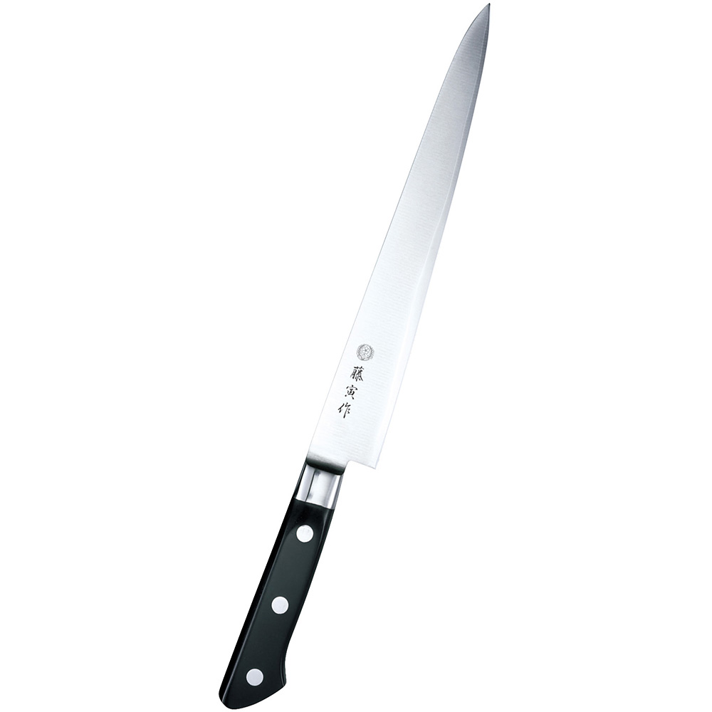 藤寅作 DPコバルト合金鋼割込 口金付 牛刀 FU-807 180mm - 調理器具の
