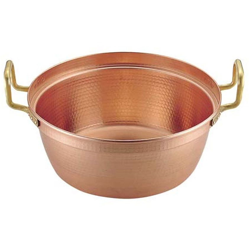 遠藤商事 SA 銅 円付鍋 両手 錫引きなし 内径36cm - 調理器具のSHOKUBI