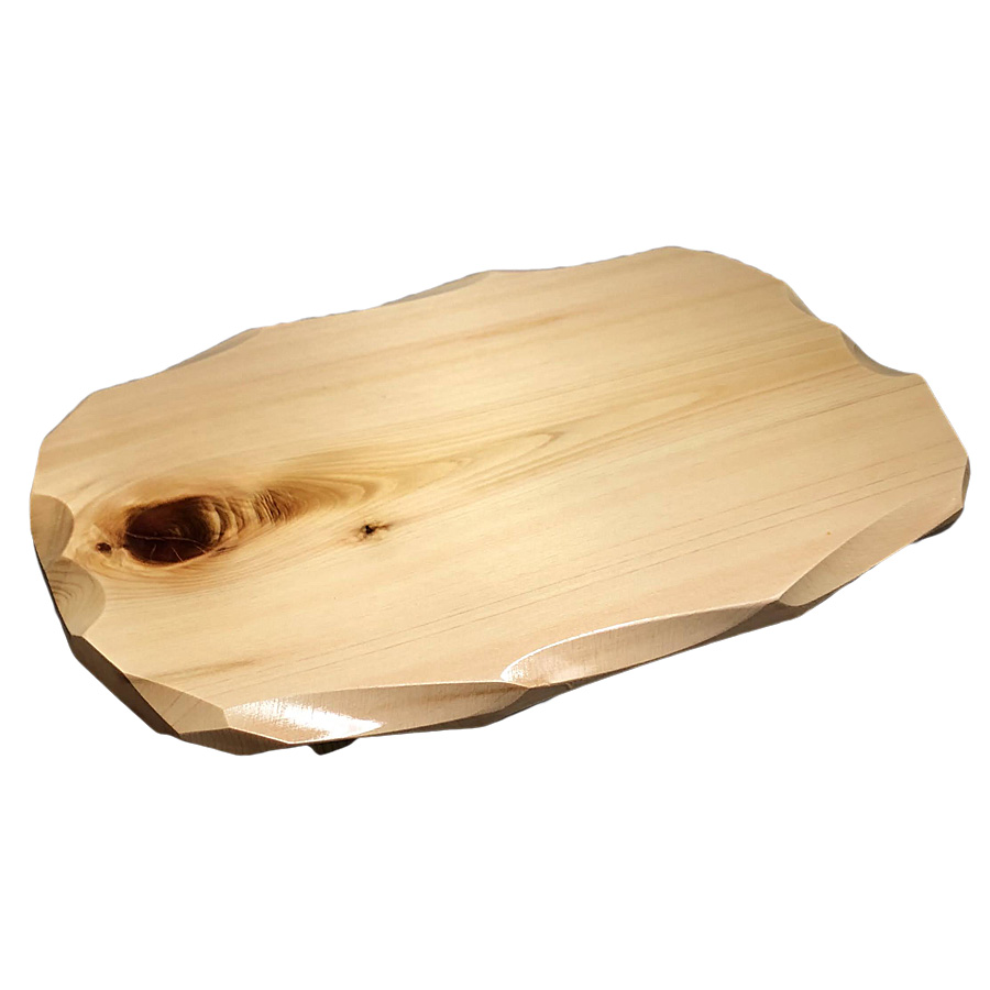 檜 紅節はつり盛台 大 約27×18cm - 調理器具のSHOKUBI