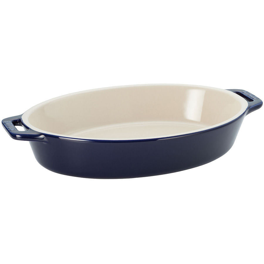 ストウブ セラミック オーバルディッシュ ブルー 40508-604 23cm