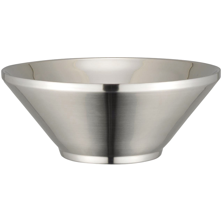 三宝産業 18-8 ステンレス 二重ラーメン丼 切立型 φ215mm - 調理器具の
