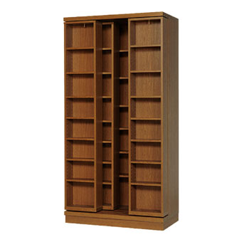 ブックマンの後継品。響・3重スライド書棚・オープン・高さ181cm【書斎