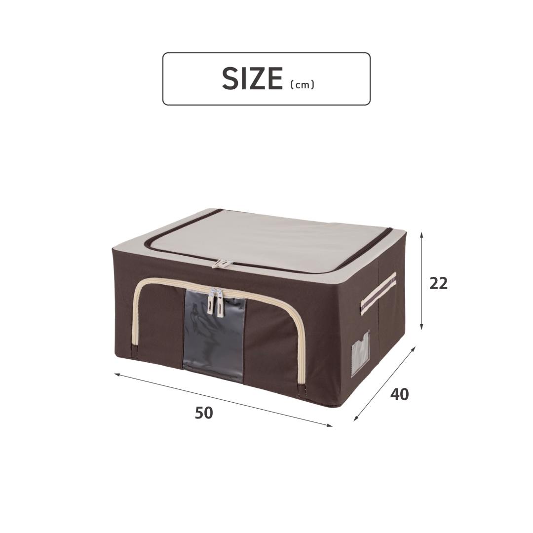 積み重ねできる窓付き収納ボックス44L: インテリア・家具・収納