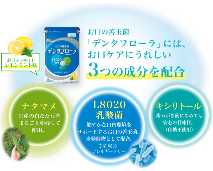 デンタフローラ【フジッコ公式通販】お口の健康にL8020乳酸菌
