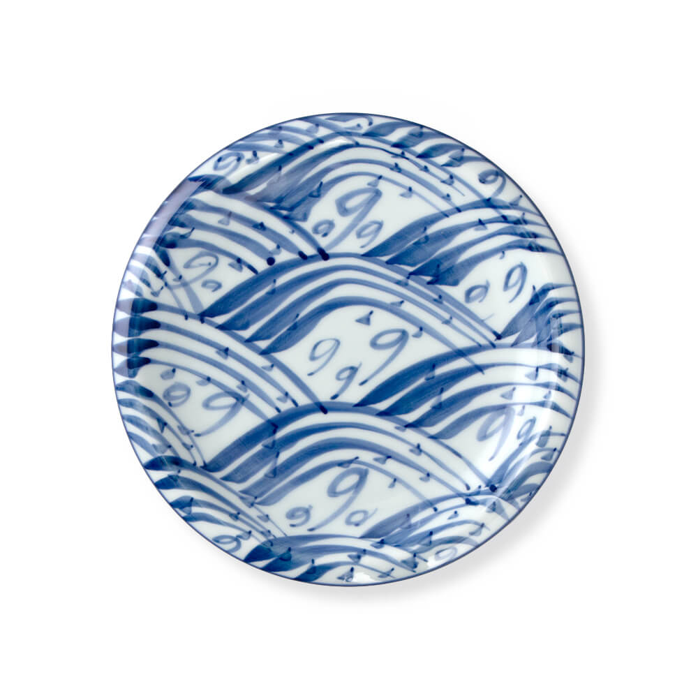 染付四海波 銘々皿 ｜ 有田焼の源右衛門窯公式オンラインショップ