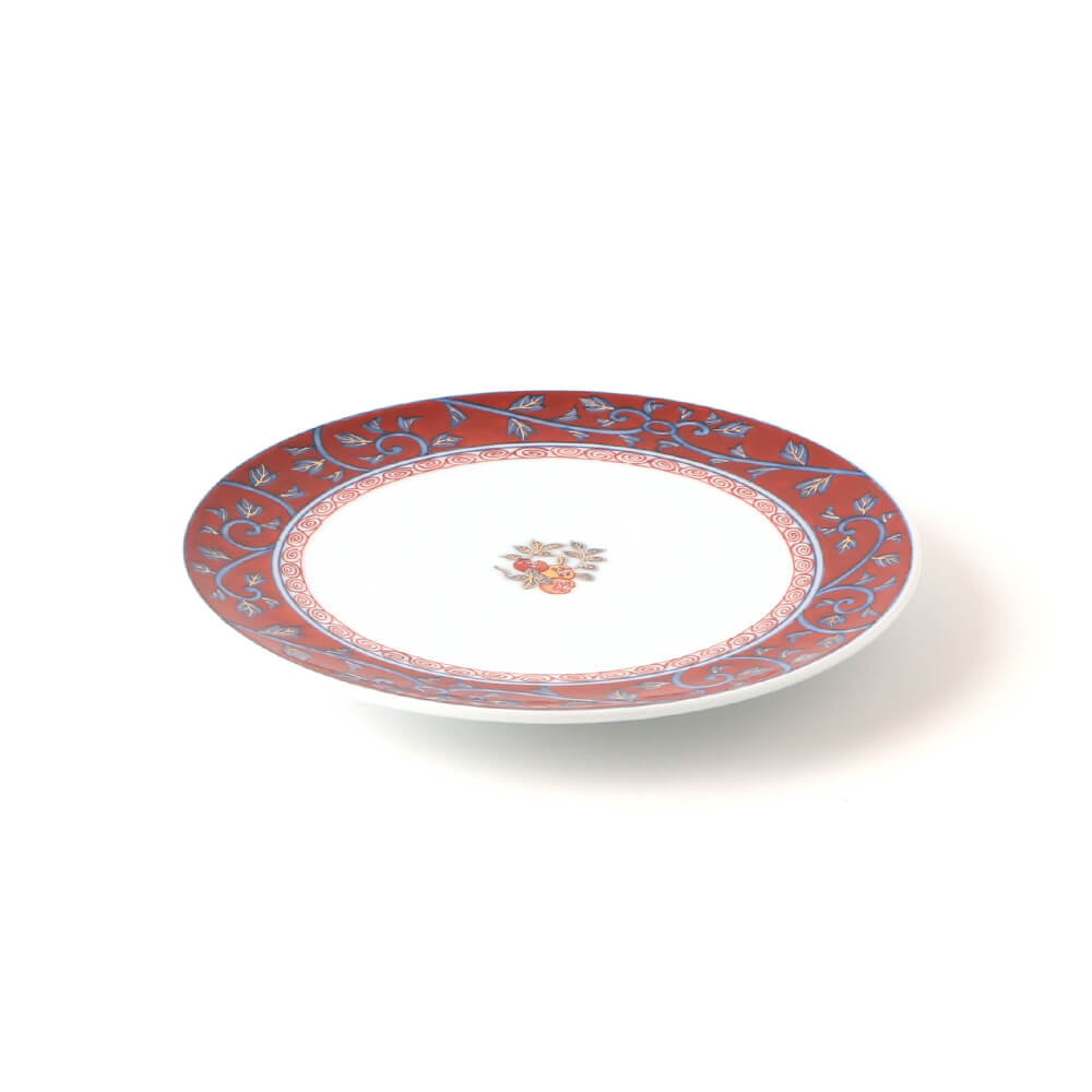 染錦柘榴見込 皿（16cm） ｜ 有田焼の源右衛門窯公式オンラインショップ