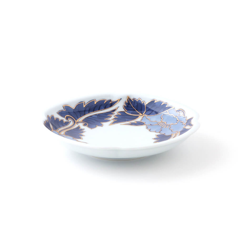 染金彩牡丹絵 銘々皿 ｜ 有田焼の源右衛門窯公式オンラインショップ