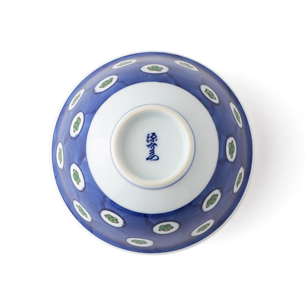 染錦梅花丸紋濃 飯碗 ｜ 有田焼の源右衛門窯公式オンラインショップ