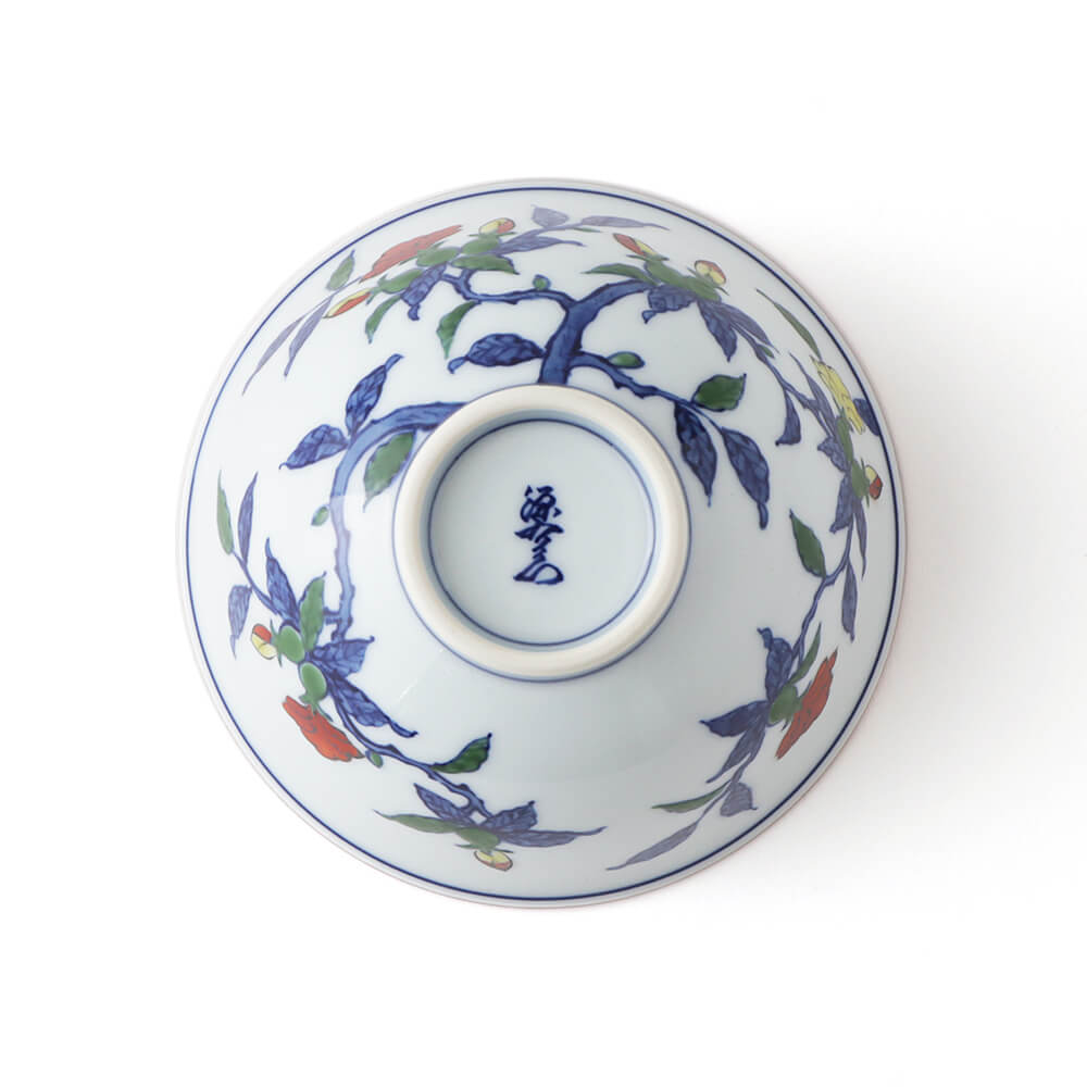 染錦柘榴絵 飯碗 ｜ 有田焼の源右衛門窯公式オンラインショップ