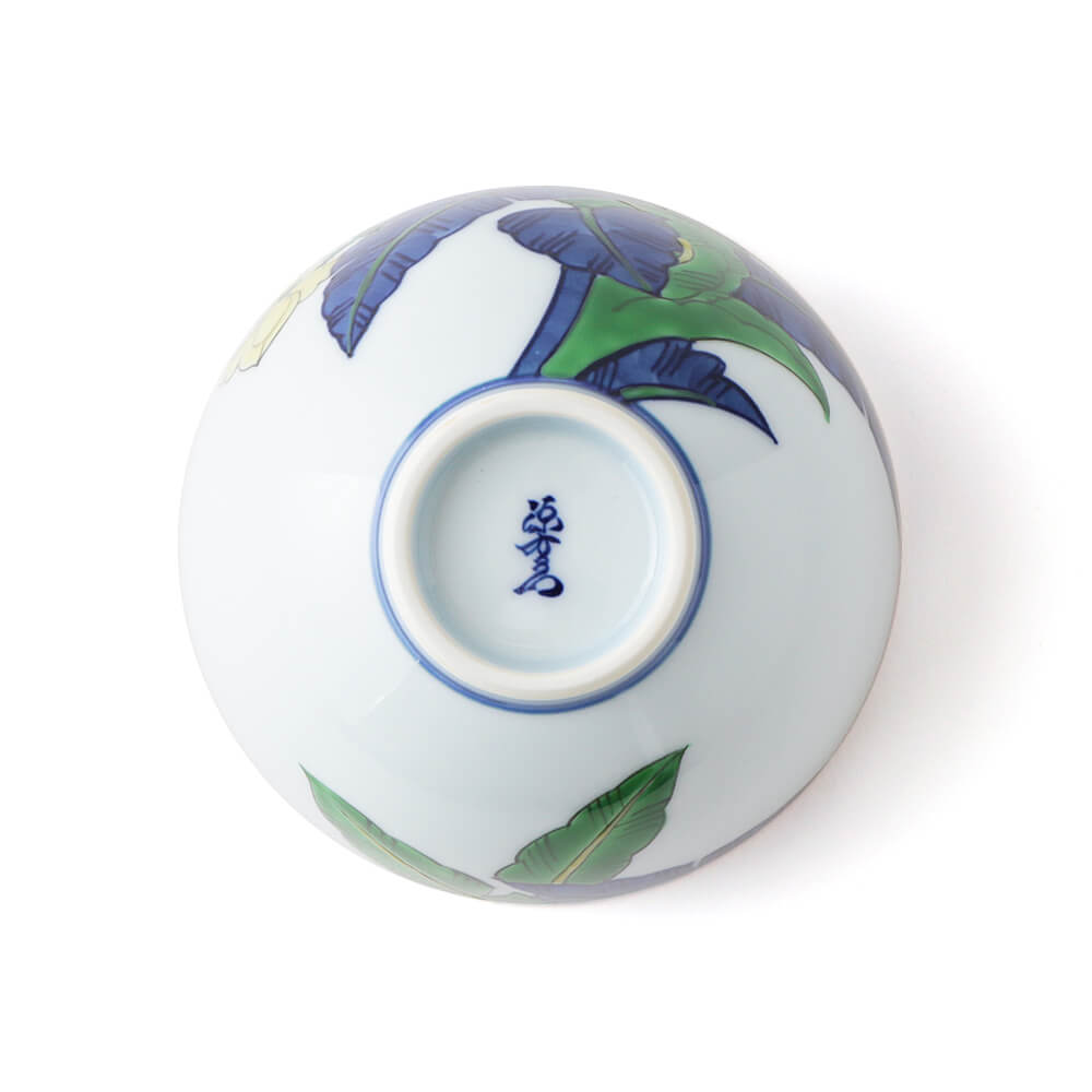 染錦芭蕉絵 飯碗 ｜ 有田焼の源右衛門窯公式オンラインショップ