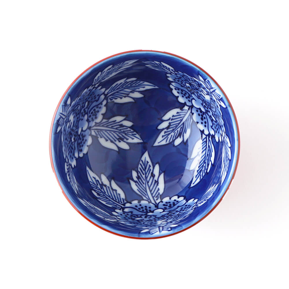 染錦牡丹絵 飯碗 ｜ 有田焼の源右衛門窯公式オンラインショップ