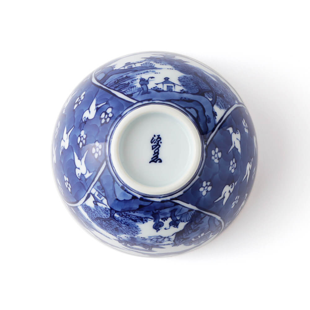 祥瑞手梅鳥 飯碗 ｜ 有田焼の源右衛門窯公式オンラインショップ