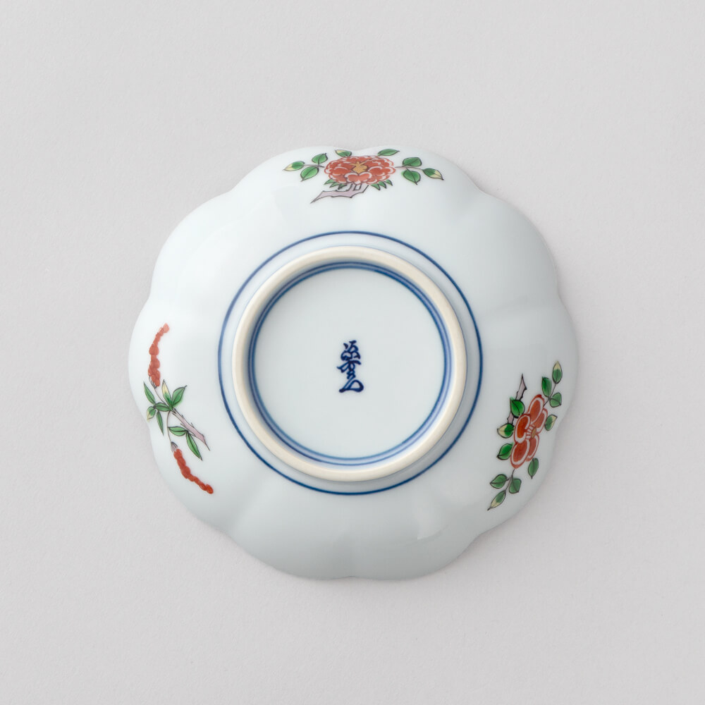 染錦草花文 小皿 ｜ 有田焼の源右衛門窯公式オンラインショップ