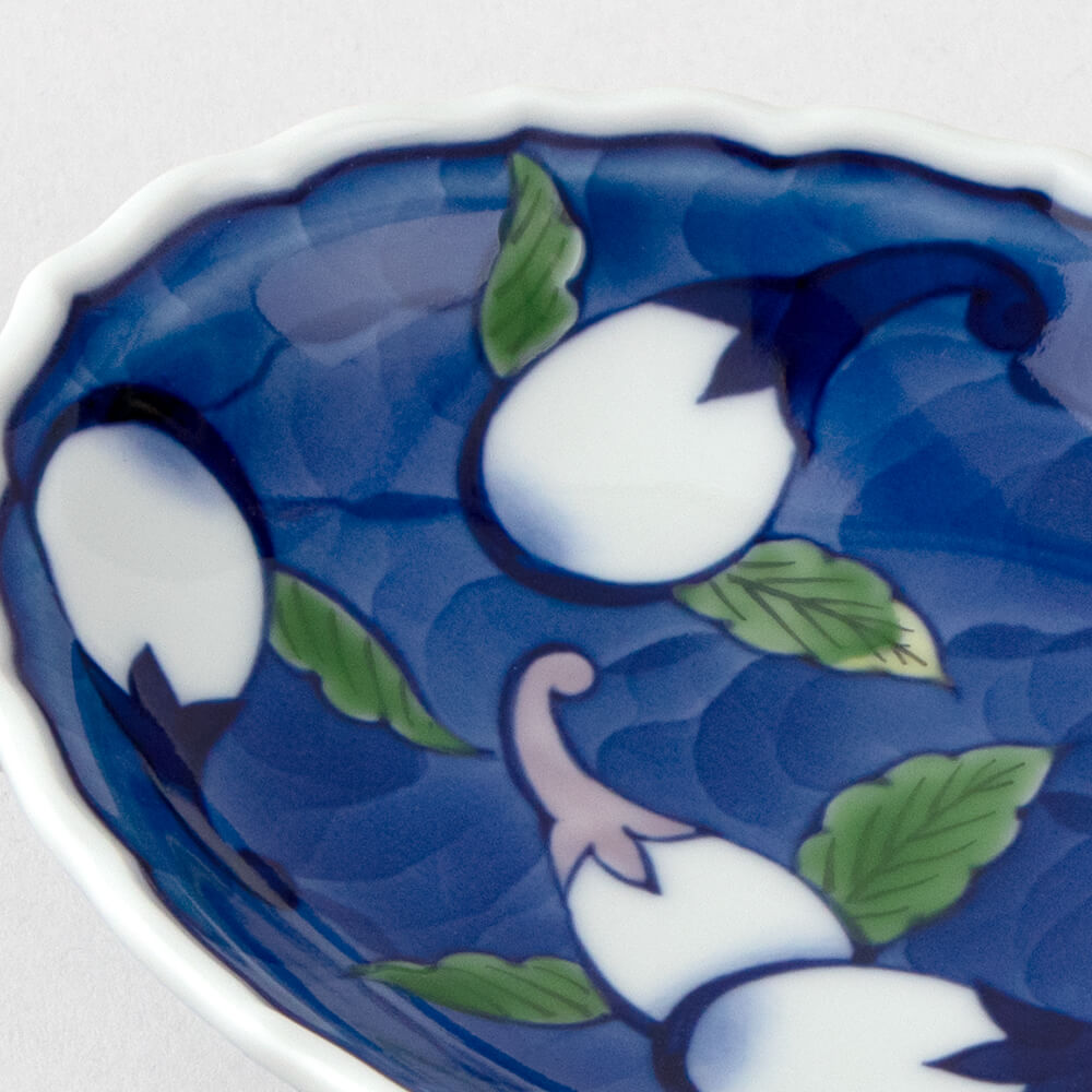 染錦茄子濃 小皿 ｜ 有田焼の源右衛門窯公式オンラインショップ