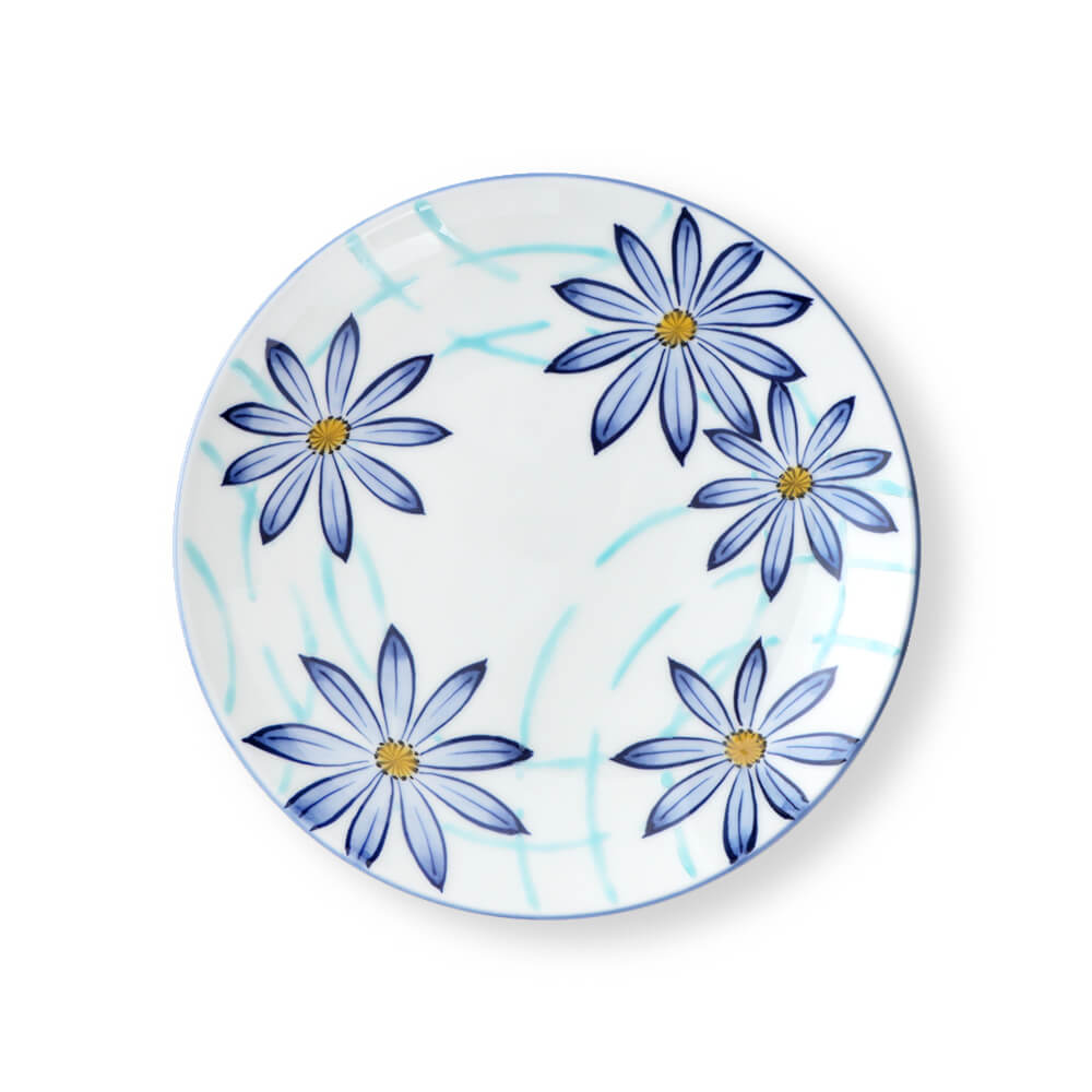 染錦花波文 銘々皿 ｜ 有田焼の源右衛門窯公式オンラインショップ