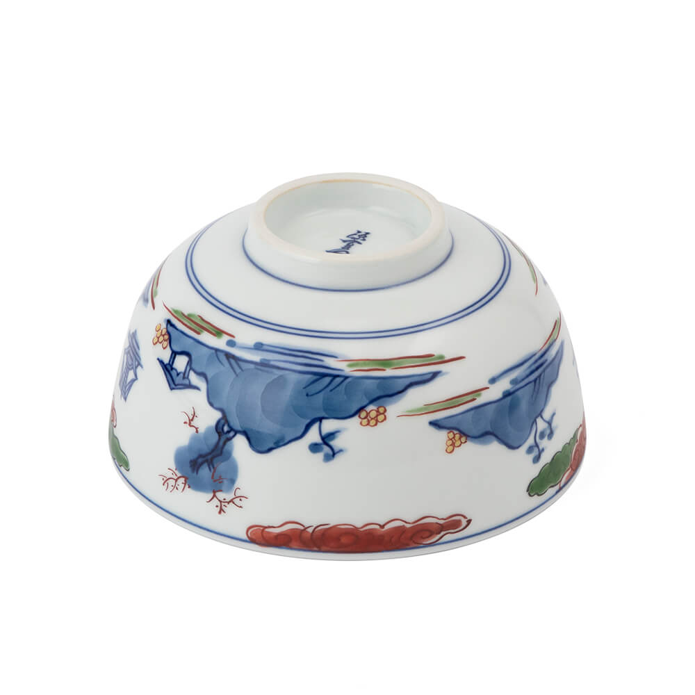 染錦山水絵 麺鉢 ｜ 有田焼の源右衛門窯公式オンラインショップ