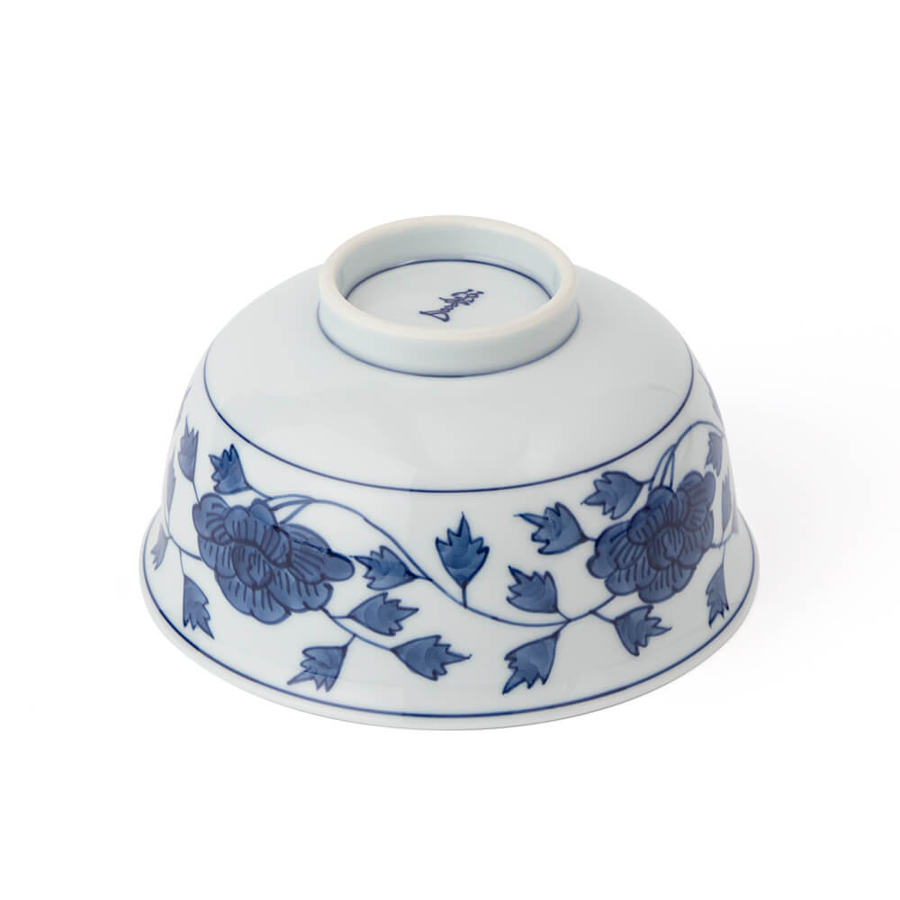 染付牡丹唐草 麺鉢 ｜ 有田焼の源右衛門窯公式オンラインショップ