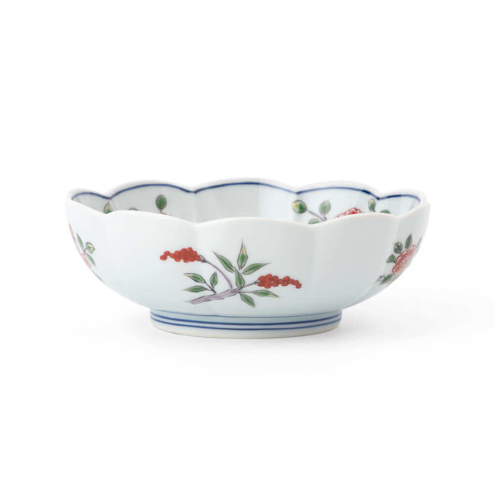 染錦草花文 鉢 ｜ 有田焼の源右衛門窯公式オンラインショップ