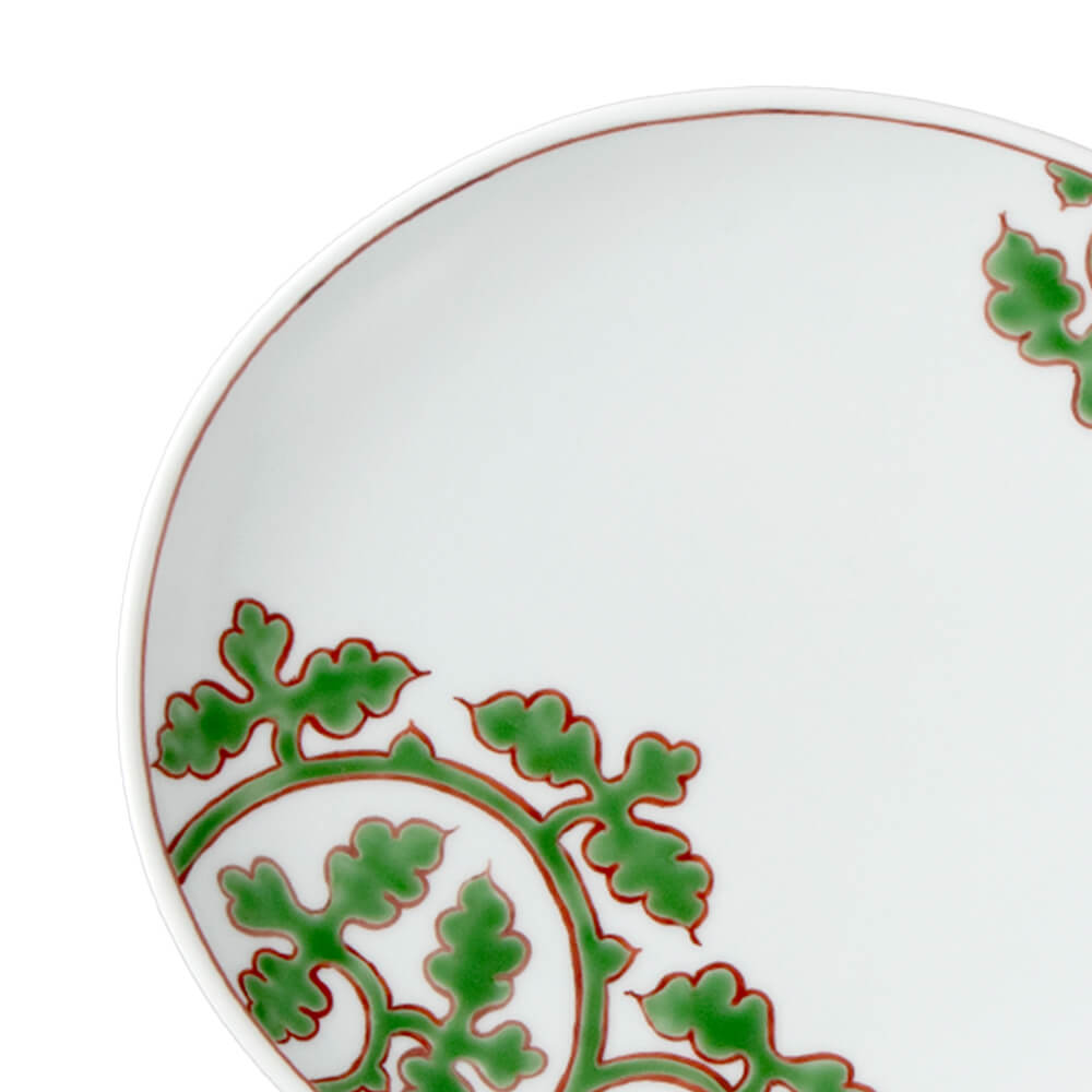 緑彩唐草文 皿（楕円・小） ｜ 有田焼の源右衛門窯公式オンラインショップ