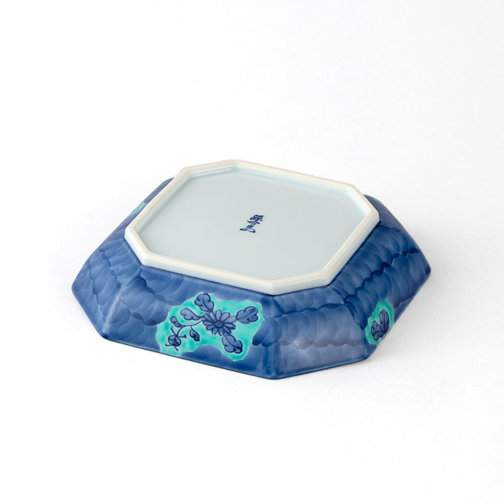 青彩菊絵 方皿 ｜ 有田焼の源右衛門窯公式オンラインショップ