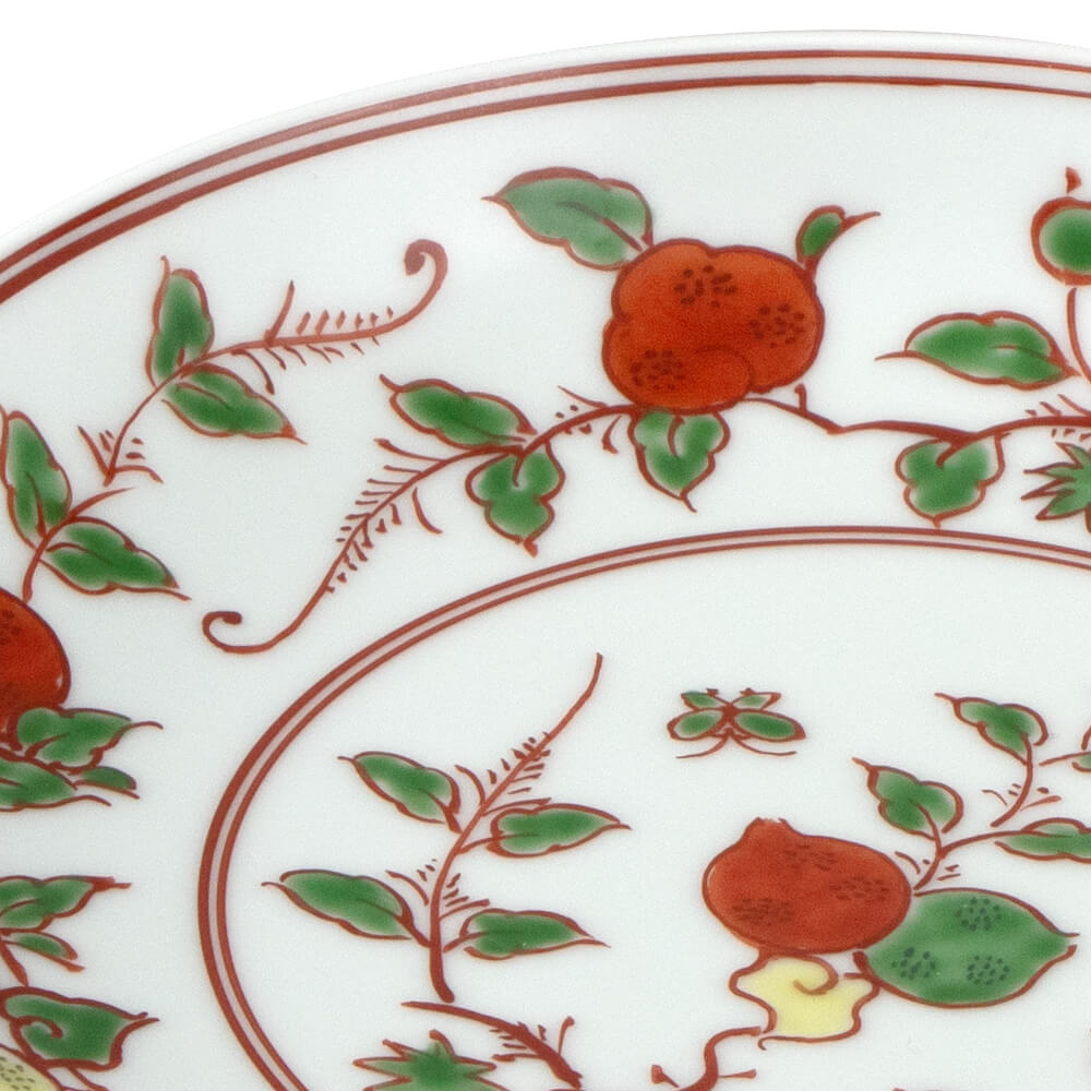 赤絵柘榴絵 皿 ｜ 有田焼の源右衛門窯公式オンラインショップ