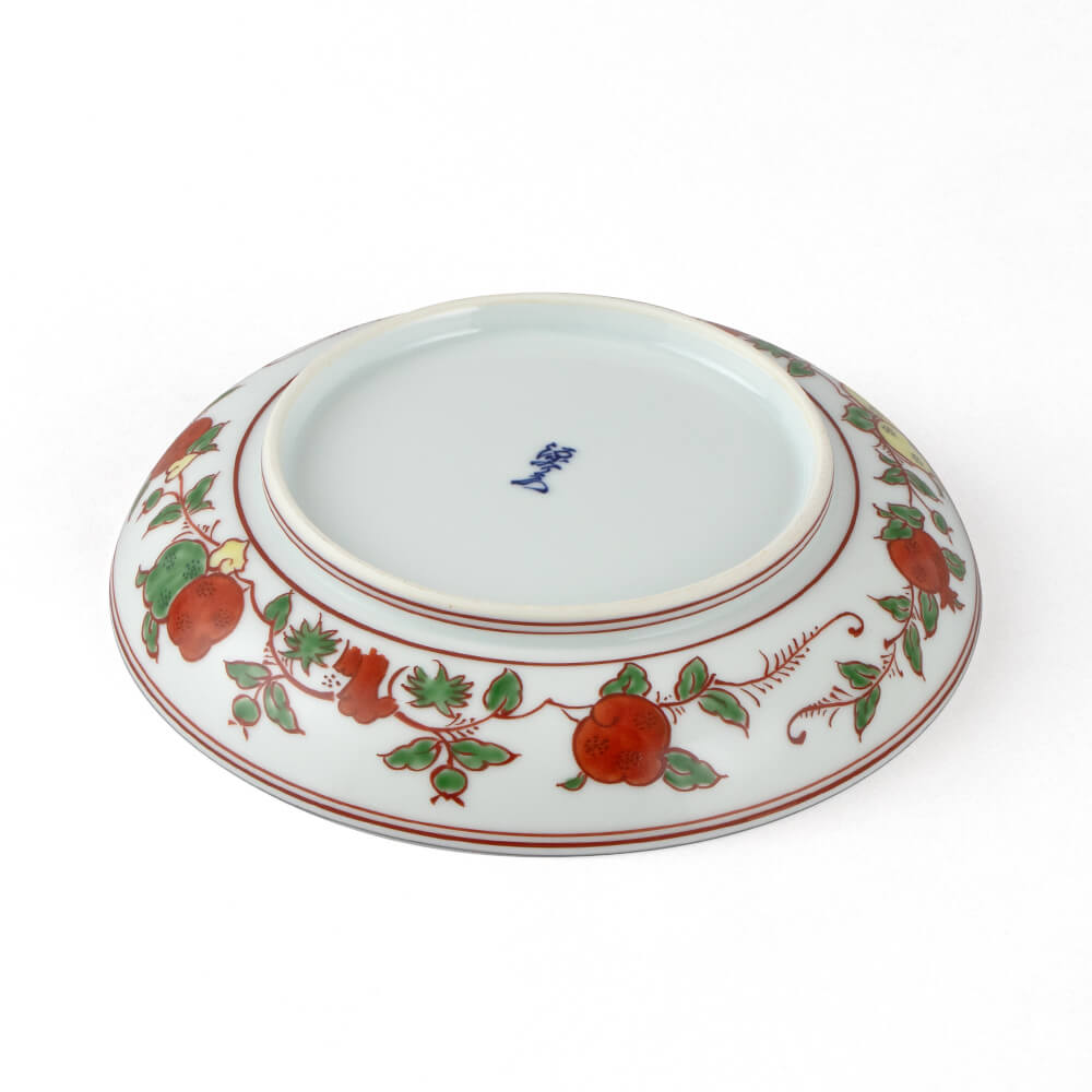 赤絵柘榴絵 皿 ｜ 有田焼の源右衛門窯公式オンラインショップ