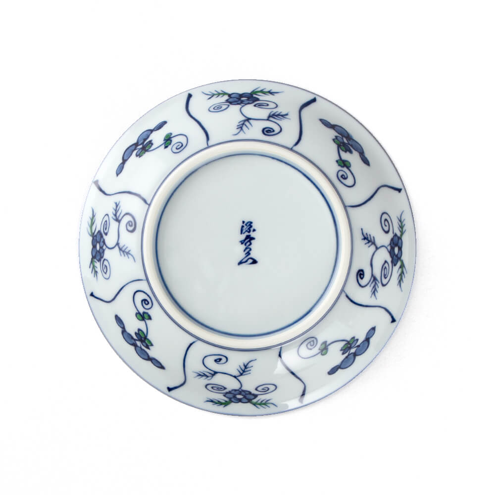 染錦なずな紋 取皿（大） ｜ 有田焼の源右衛門窯公式オンラインショップ