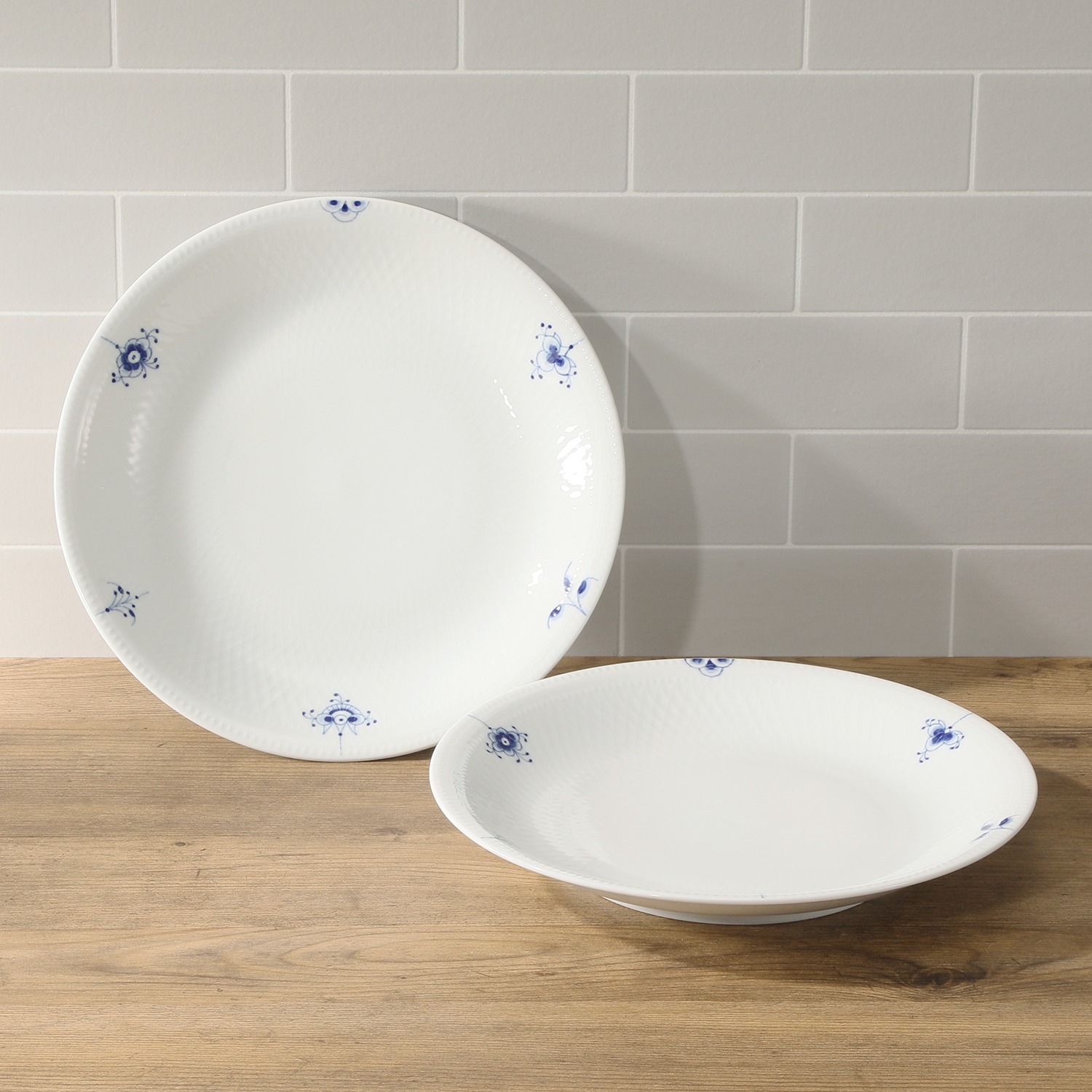 ロイヤル コペンハーゲン ブルーパルメッテ ブロッサム プレート ペア