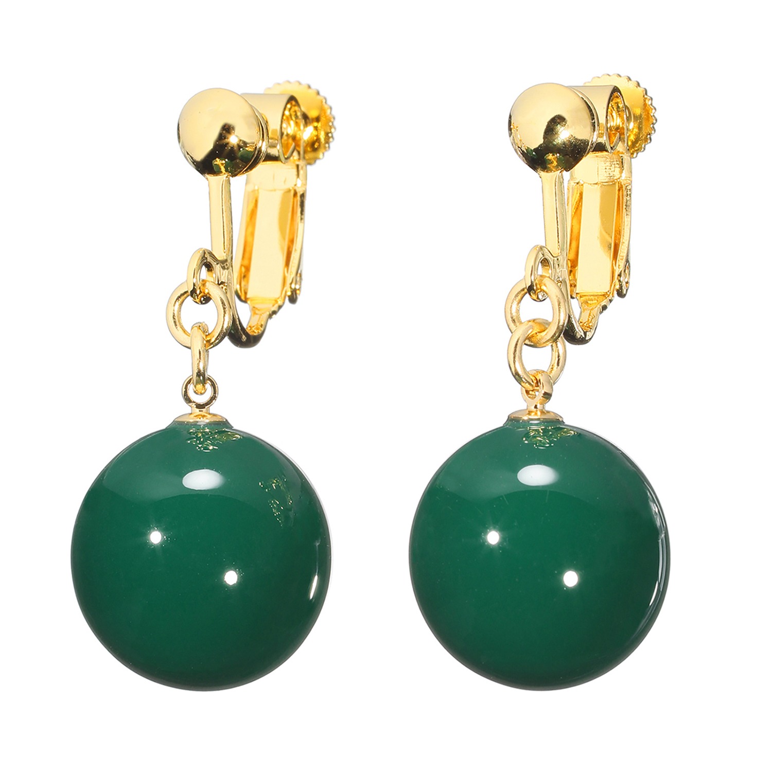 坂本これくしょん イヤリング／ピアス “糖蜜珠” ＜深緑色＞- ショップ