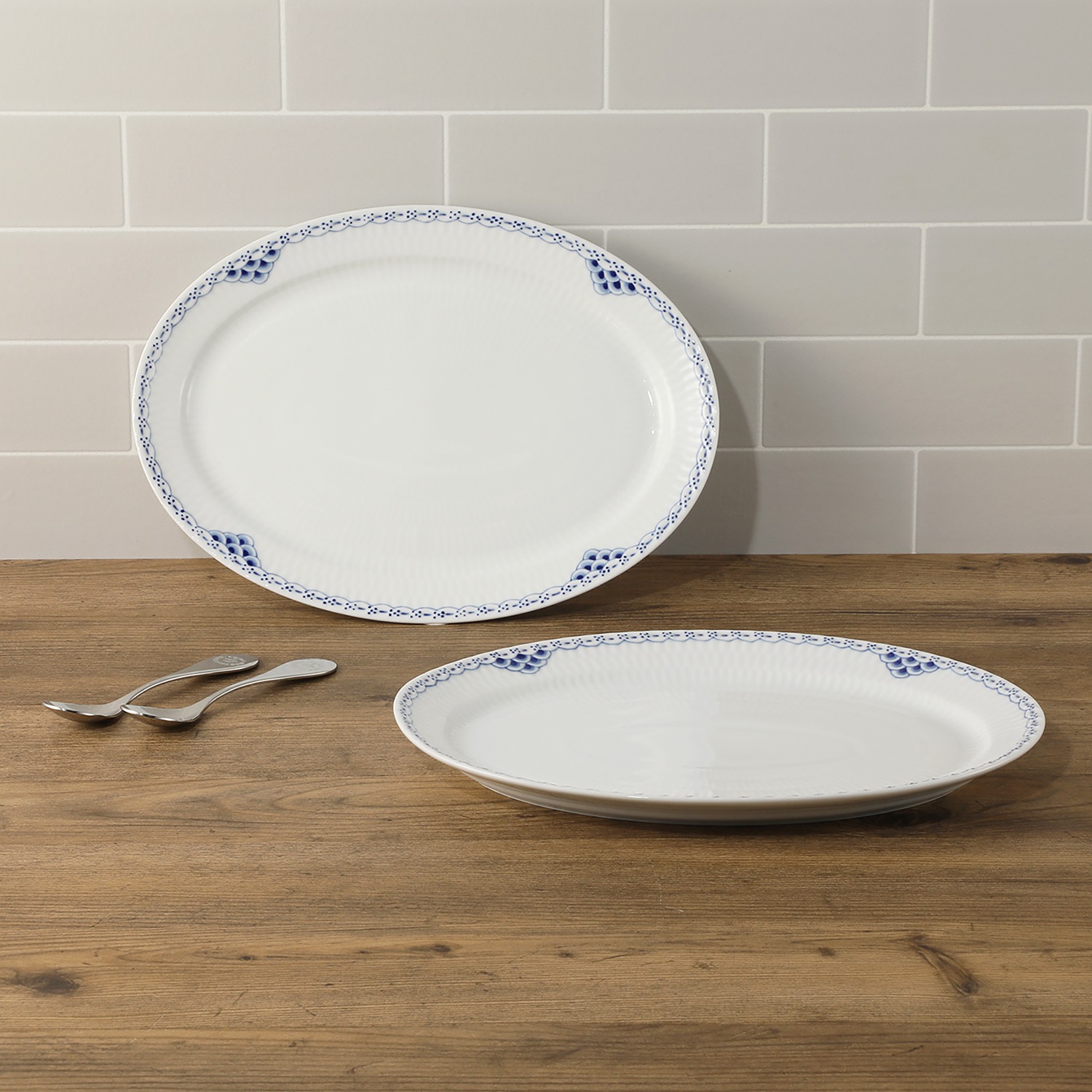 ロイヤル コペンハーゲン プリンセス オーバルディッシュ ペア