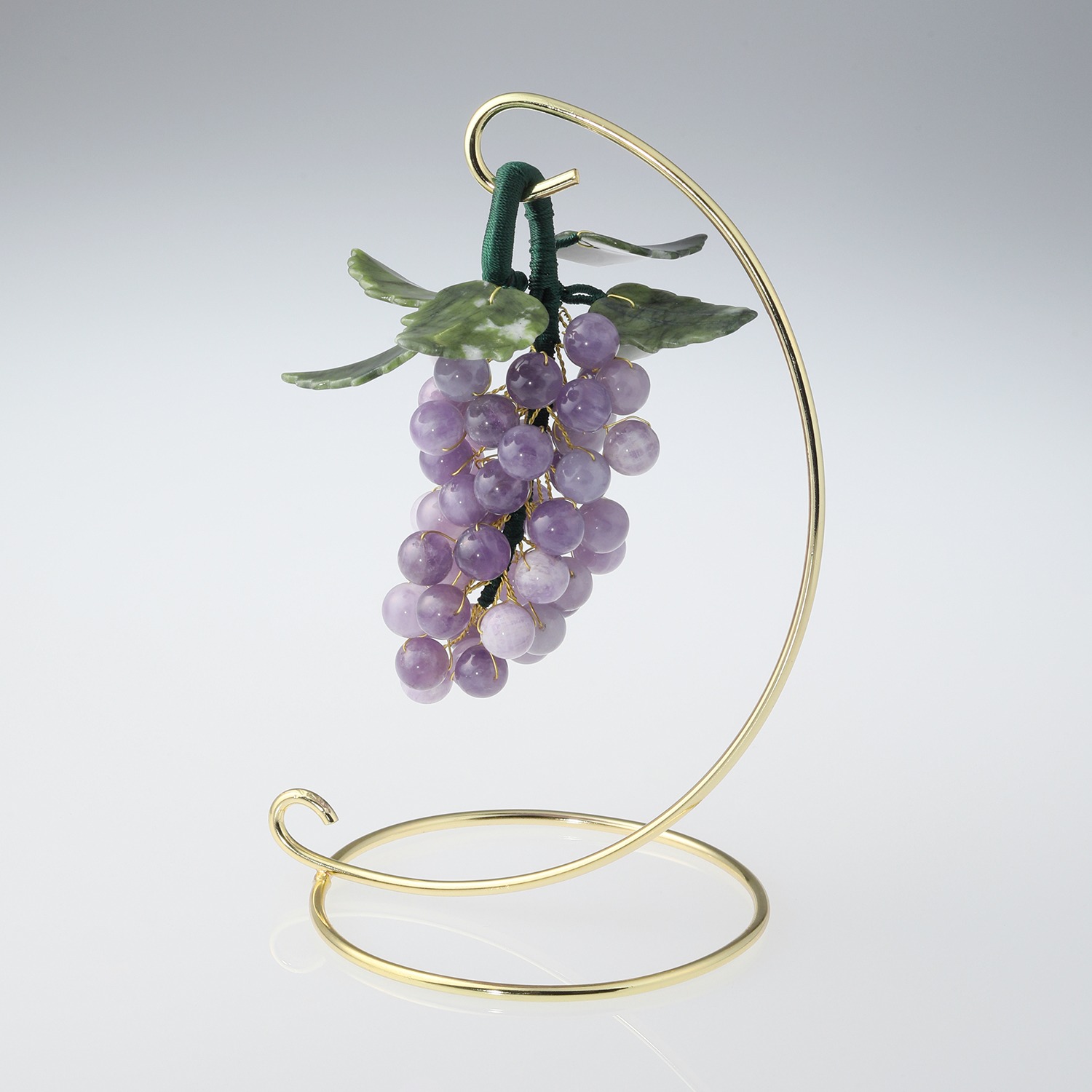 幸石堂 財運・健康運祈願 アメシストの葡萄置物 開運の果実- ショップ