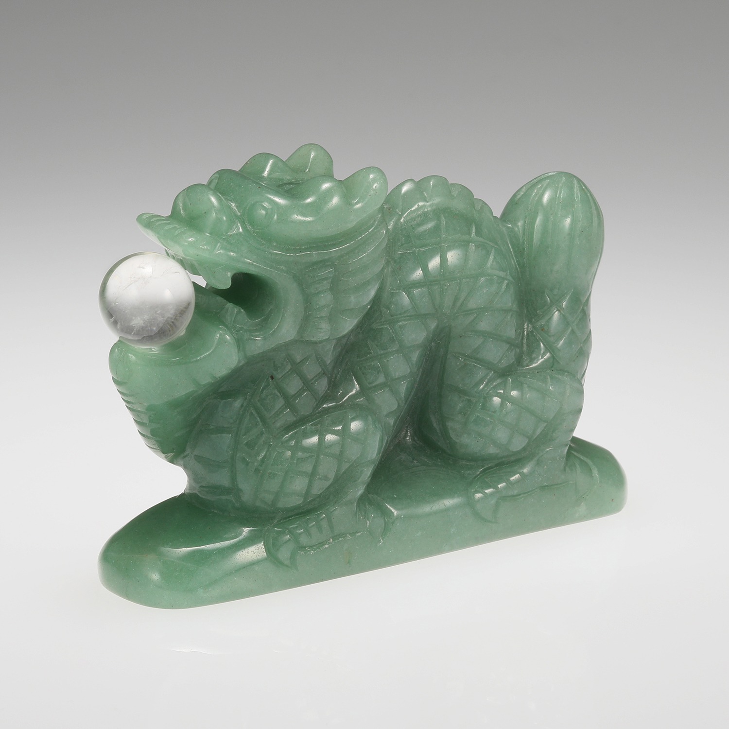 幸石堂 福禄寿の天然石 大開運祈願 グリーンクォーツ 水晶玉を掲げる