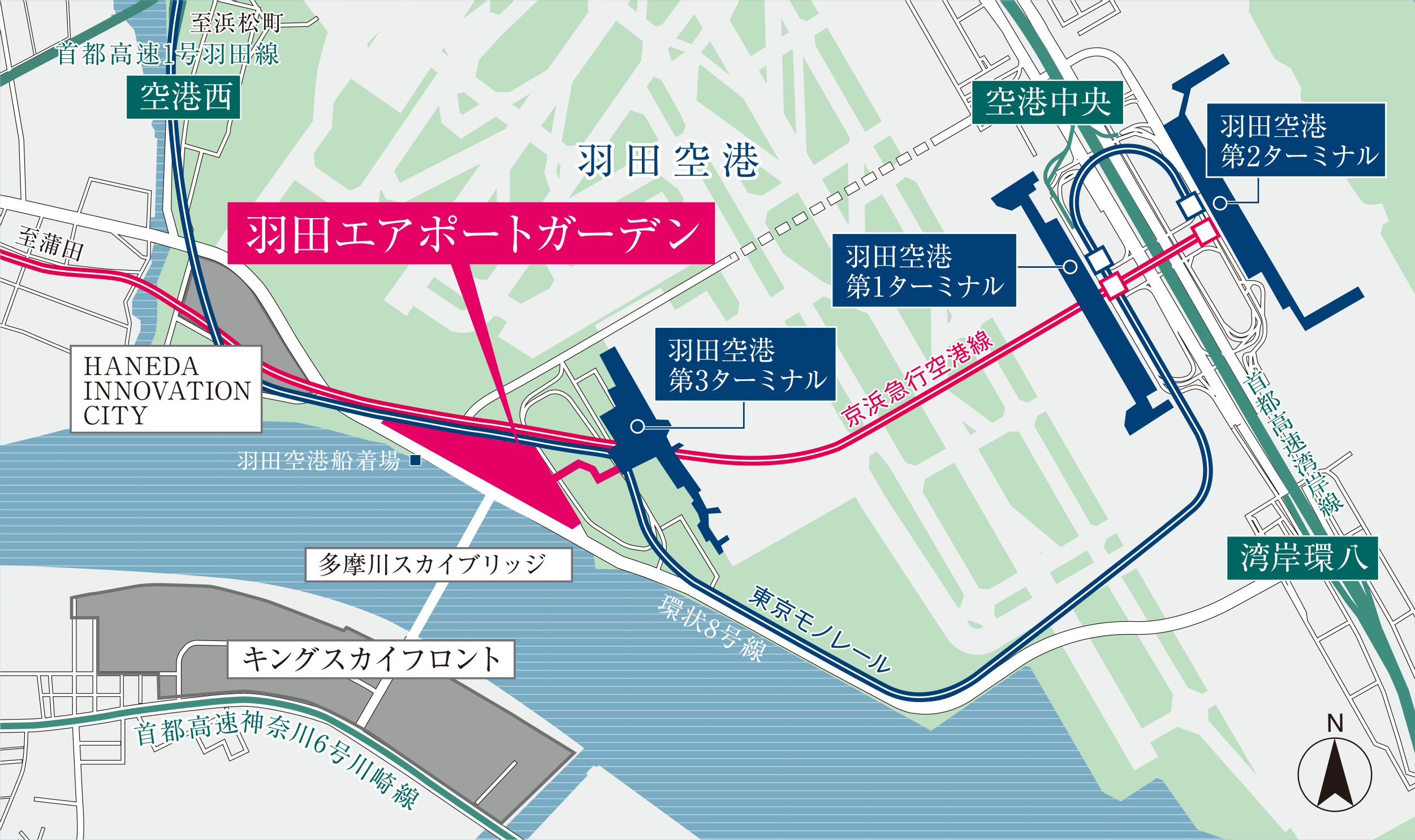 アクセス｜羽田エアポートガーデン｜住友不動産が運営する複合型商業