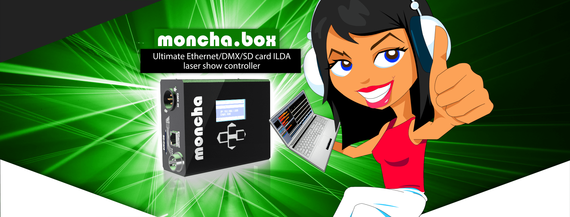 レーザーショーのソフトウェアとハードの開発から販売まで