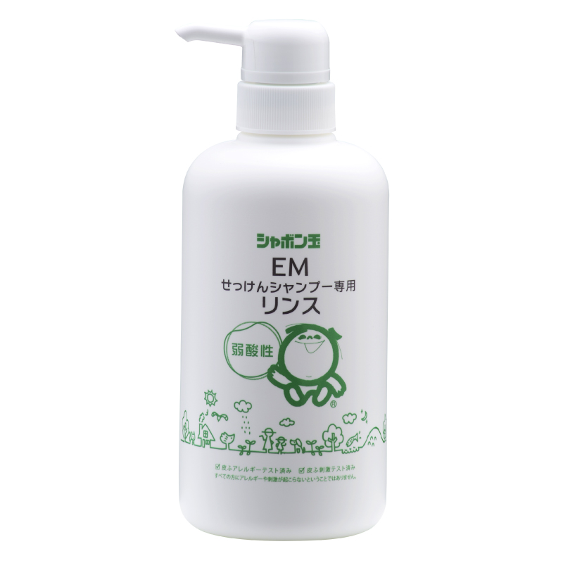 EMせっけんシャンプー専用リンスボトル 520mL | シャボン玉石けん