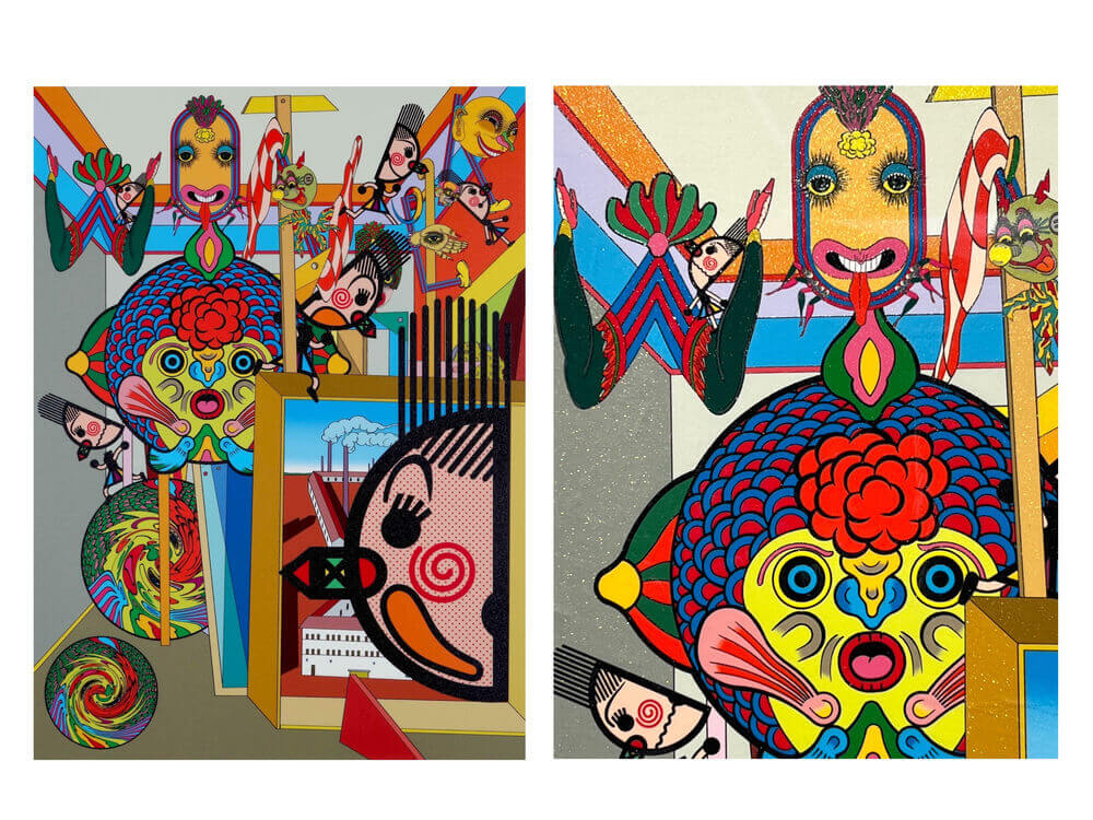 KEIICHI TANAAMI (田名網 敬一) WONDER POP – HATENA Chan – SH GALLERY