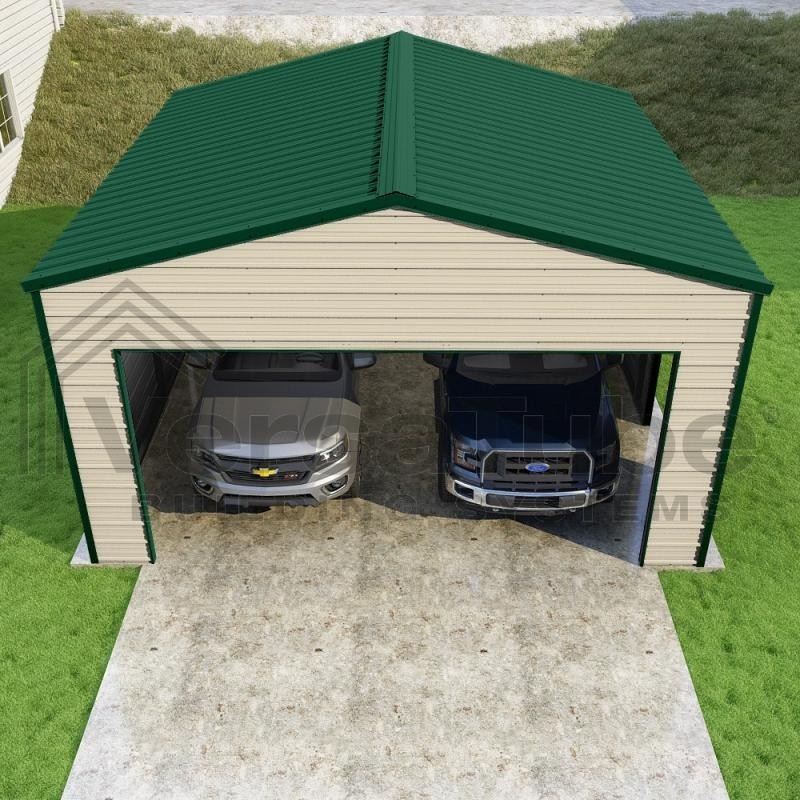 Versatube 20x20x8 Frontier Classic Steel Garage Kit (FBM1202008516)