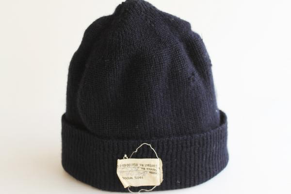 60s 米軍 U.S.NAVY ウール ワッチキャップ☆ニットキャップ