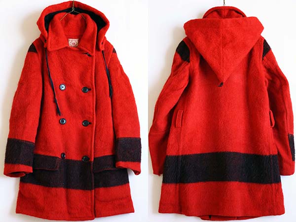 40s 英国製 HUDSON'S BAYハドソンズベイ ウール ブランケット コート