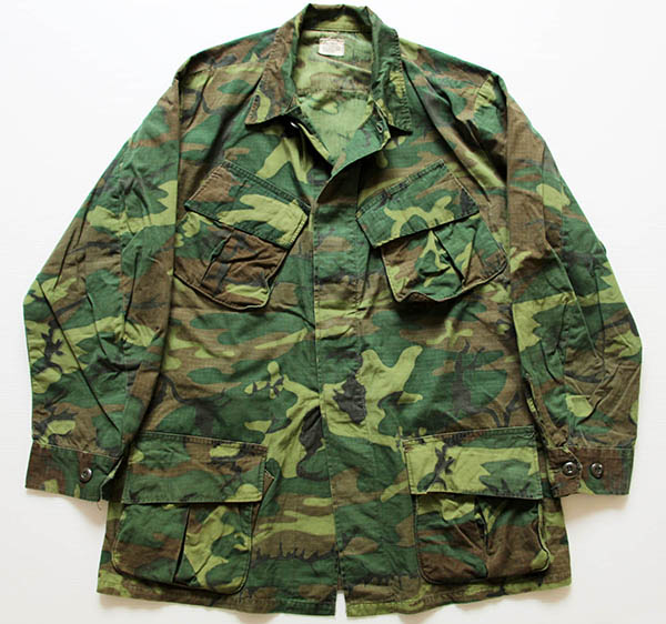 60s 米軍 U.S.ARMY ERDL グリーンリーフカモ ジャングルファティーグ