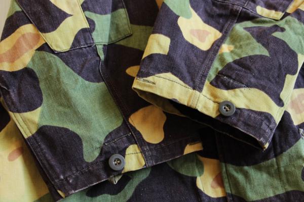 60s チェコスロバキア軍 サラマンダーカモ コットン ステンカラー
