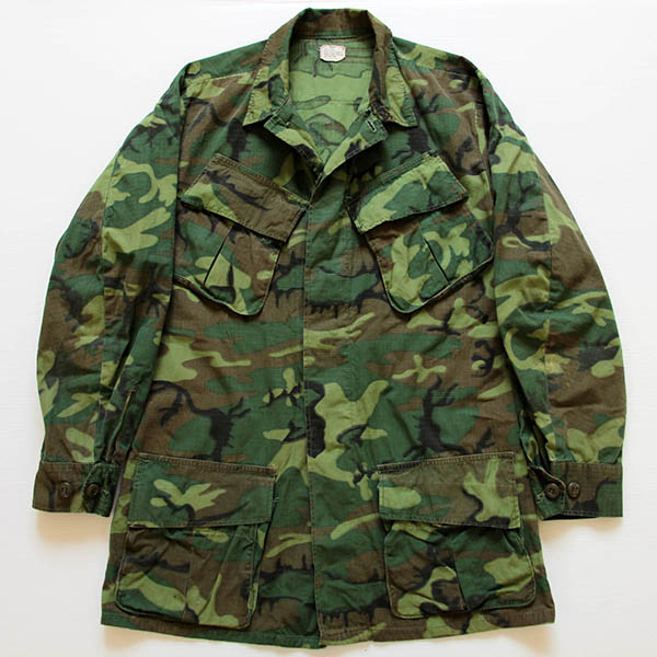 60s 米軍 U.S.ARMY ERDL グリーンリーフカモ ジャングルファティーグ