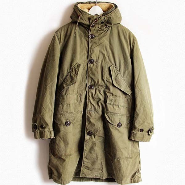 50s 米軍 M-47 パーカー オーバーコート ウールパイルライナー付き