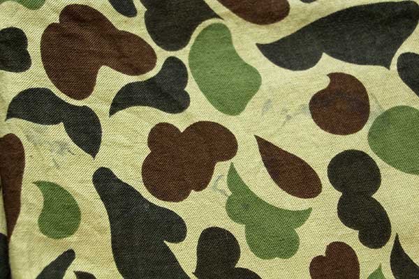 70s UNKNOWN ダックハンターカモ ベイカータイプ コットン