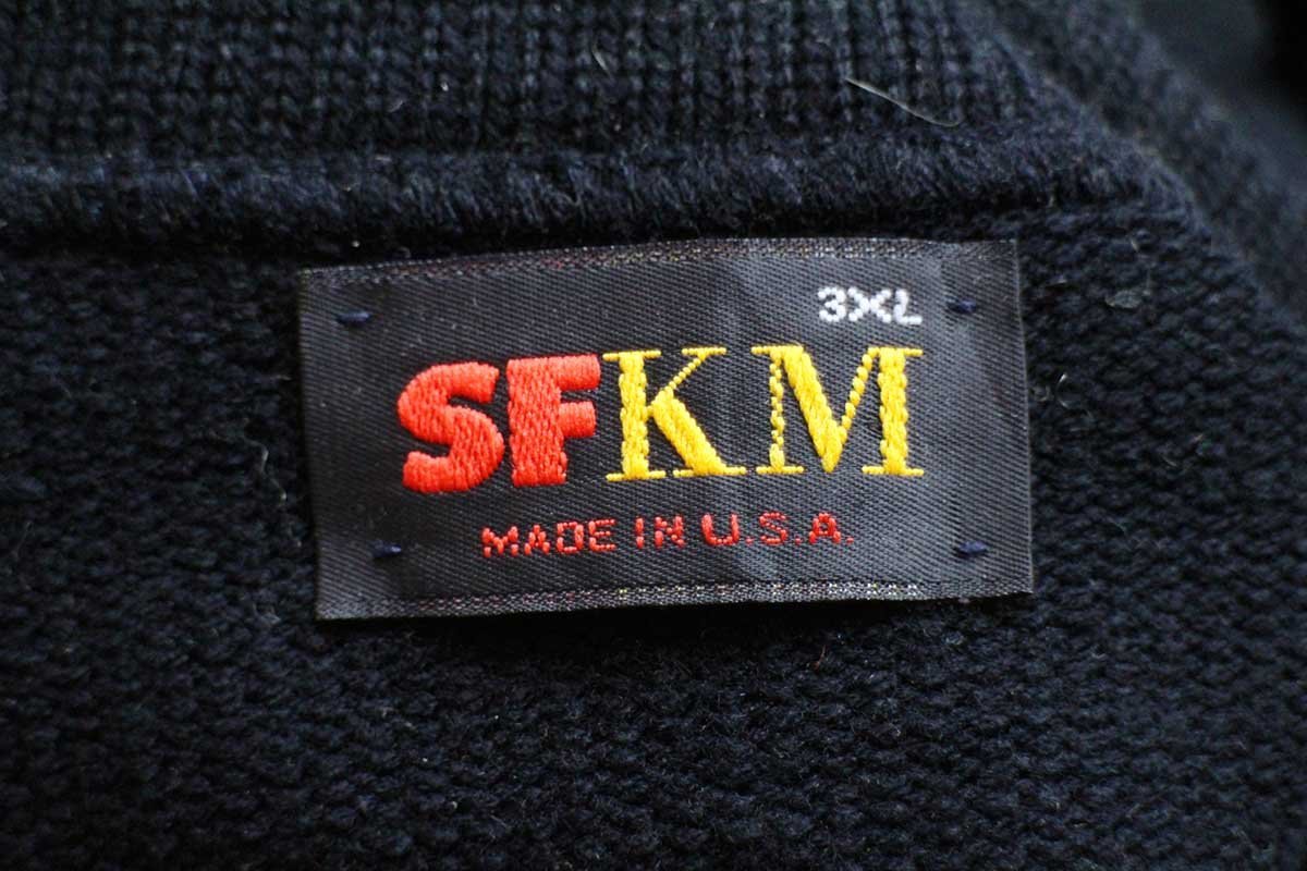 90s USA製 UNITED STATES POSTAL SERVICE パッチ付き アクリルニット